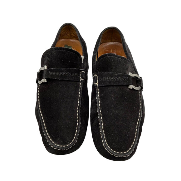 Genuine Salvatore Ferragamo Black Suede Mens Loafers Size 9.5 EE 7506 main image 11